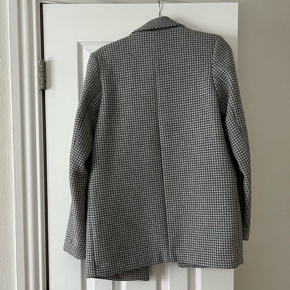 Abercrombie & Fitch Women's Gray Houndstooth Blazer - Picture 8 of 8